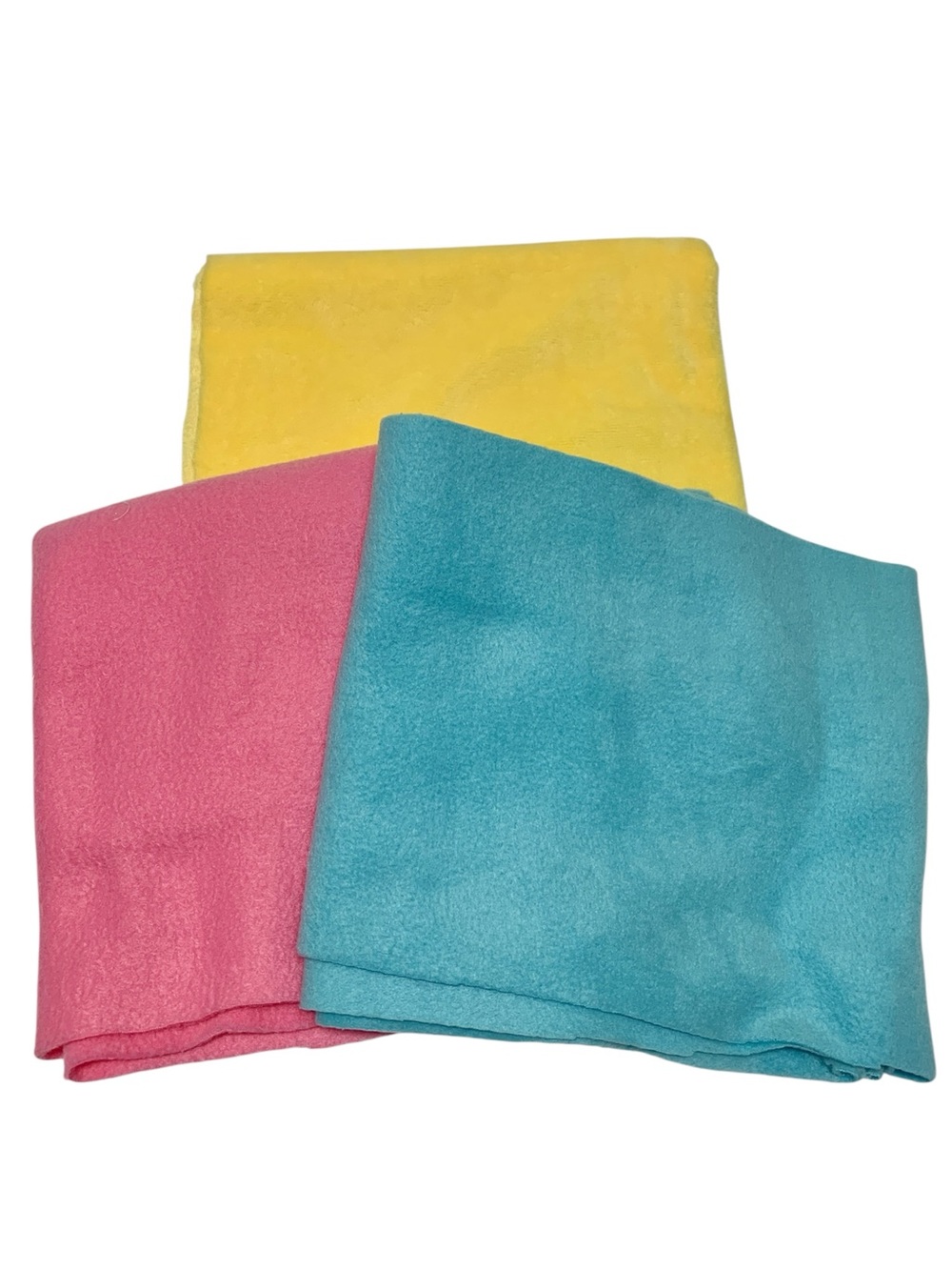 Pink, Blue and Yellow Fabric Remnants